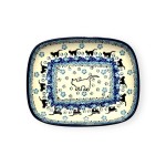 160 Bunzlau Rechthoekige schaal 2154X 160 Schotel Rechthoekig 18,5x15cm